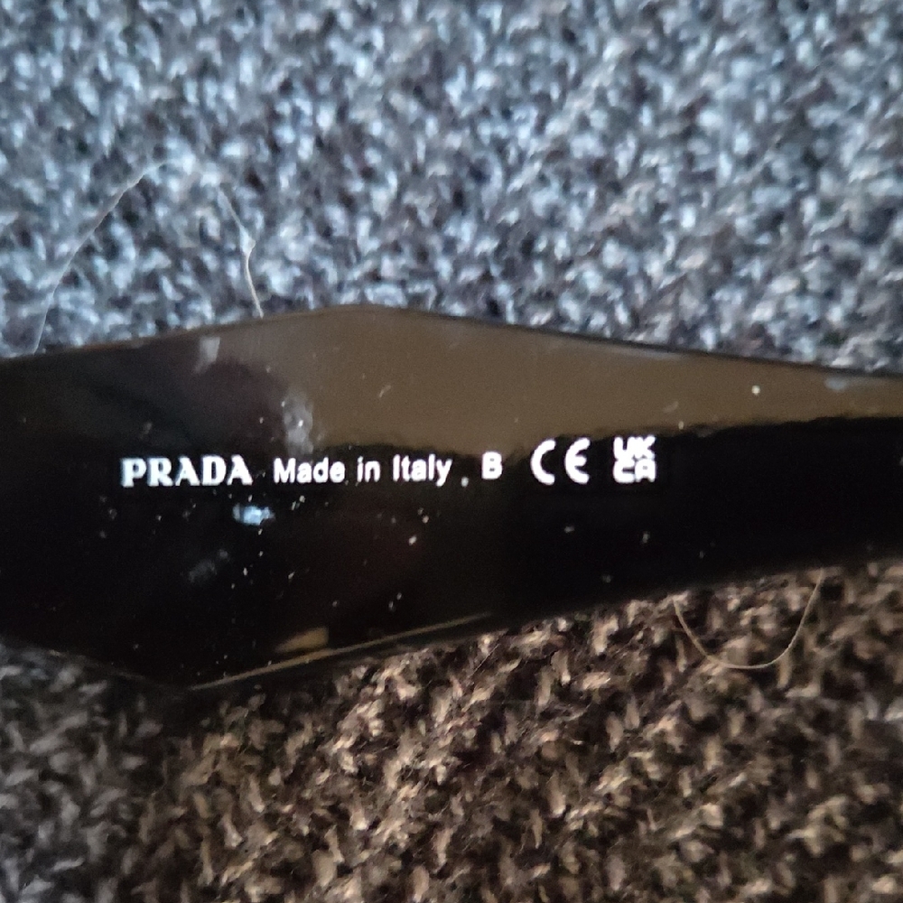 Prada Black Rectangular Sunglasses - image 2
